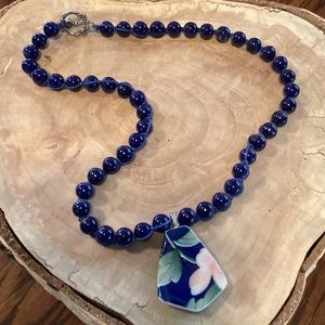 Blue Beaded Necklace